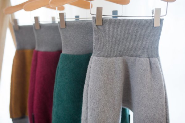 Merino-Wollfleece Hose ohne Taschen